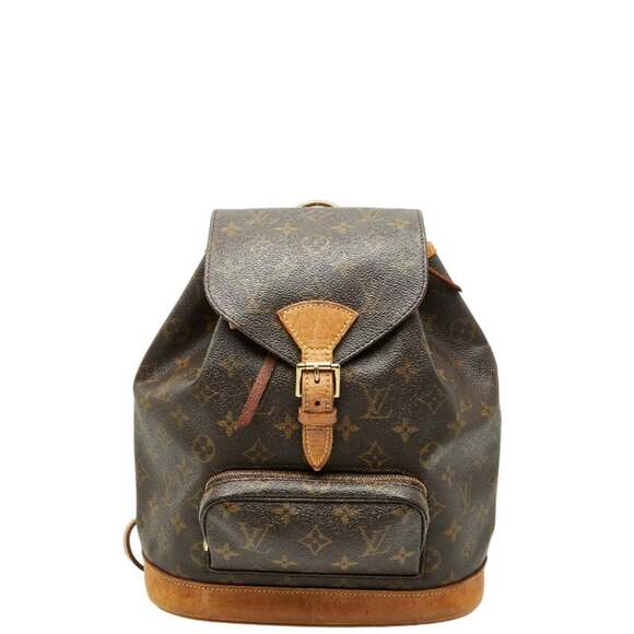 Louis Vuitton Handbags - LOUIS VUITTON Brown Monogram Leather Backpack